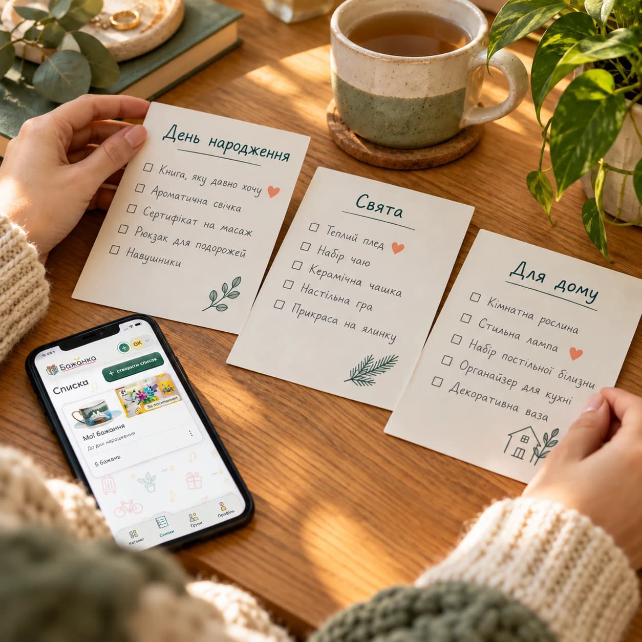 Separate wishlists for different occasions